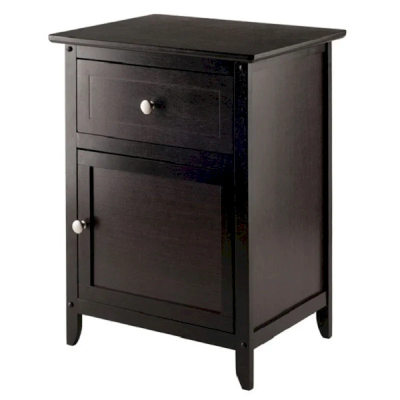 25 Espresso Brown Eugene Wooden Accent Table