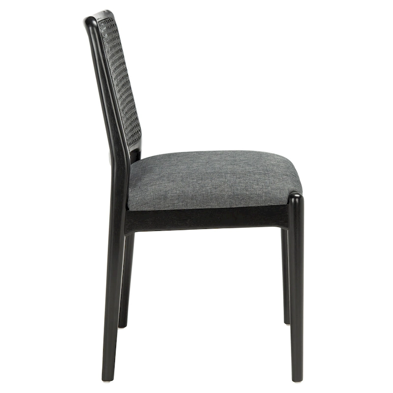 SAFAVIEH Sylva Rattan Cushion Dining Chair (Set of 2) - 19 W x 17.5 L x 32 H - 19Wx18Dx32H