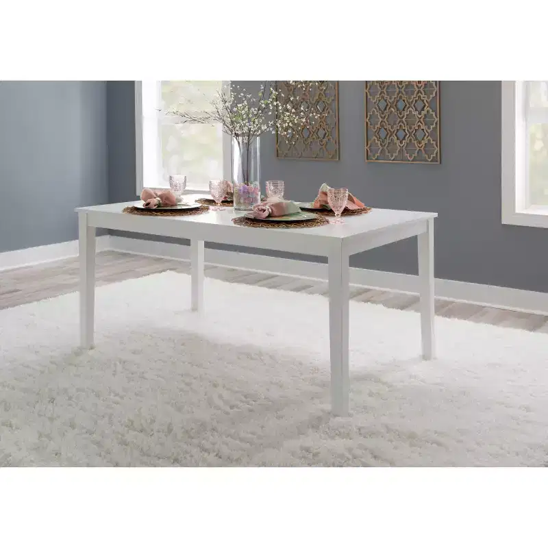 Roslyn Transitional Dining Table White - Powell