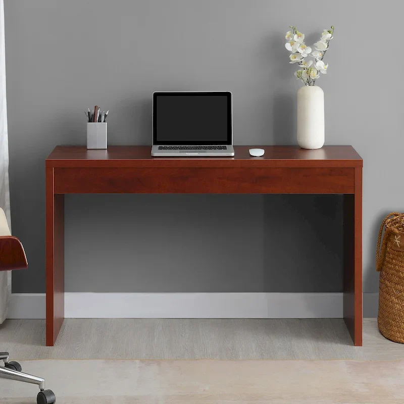 Espresso/White/Black Modern Melamine Console Table & Desk, 1-Person