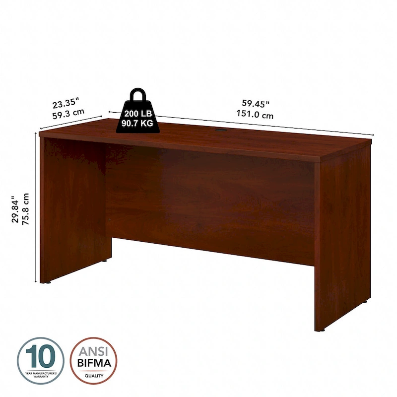 Studio C 60W x 24D Credenza Desk by Bush Business Furniture