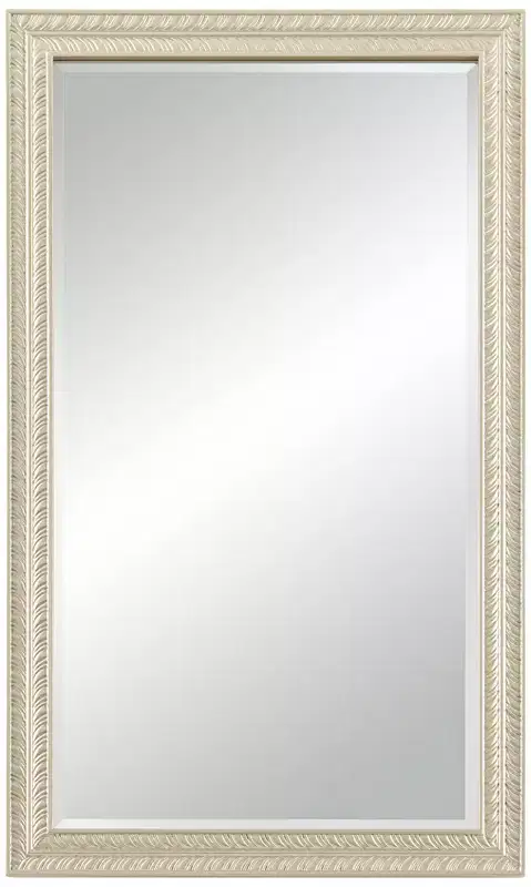 Noble Park Shaina Rectangular Vanity Decorative Wall Mirror Modern Champagne Gold Wood Frame 24 Wide Bathroom Bedroom Living Home