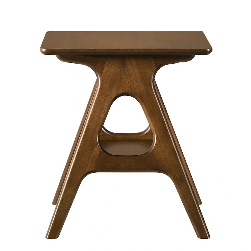 Mid-Century Modern Wood 3-Piece Coffee Table Set