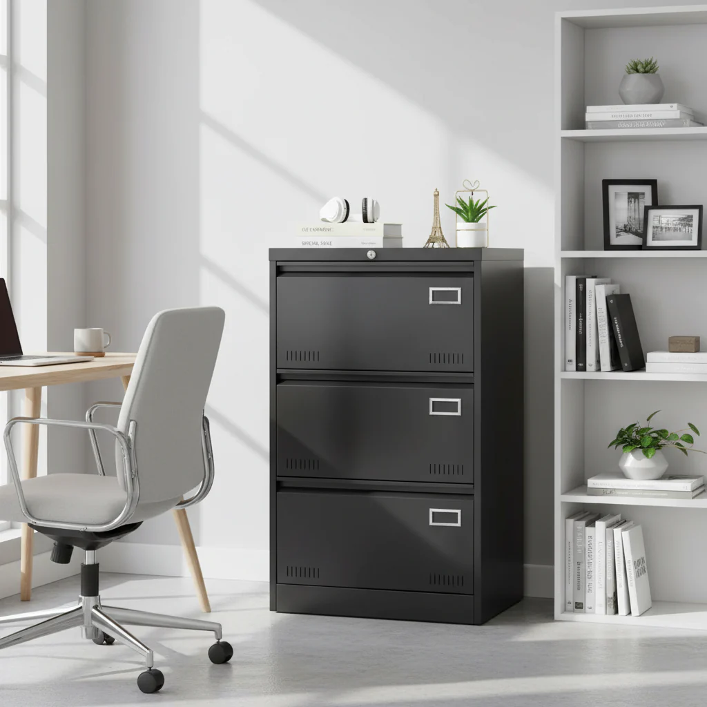 Filing Cabinet Lateral File Cabinet 3 Drawer,Locking Metal File Cabinets Three Drawer, Office Filing Cabinet with Lock Drawers