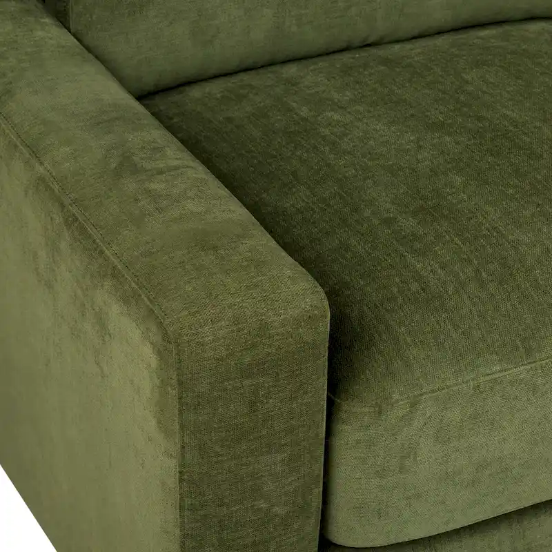 Poly & Bark Fano 99 Sofa in Distressed Green Velvet