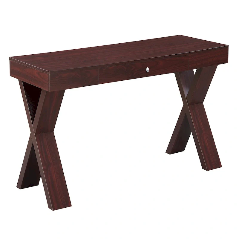 1 Drawer Desk with Crisscross Legs