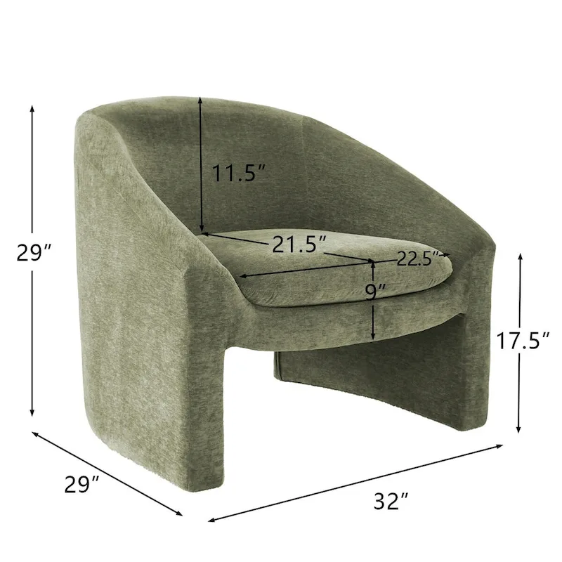 Upholstered Barrel Chair