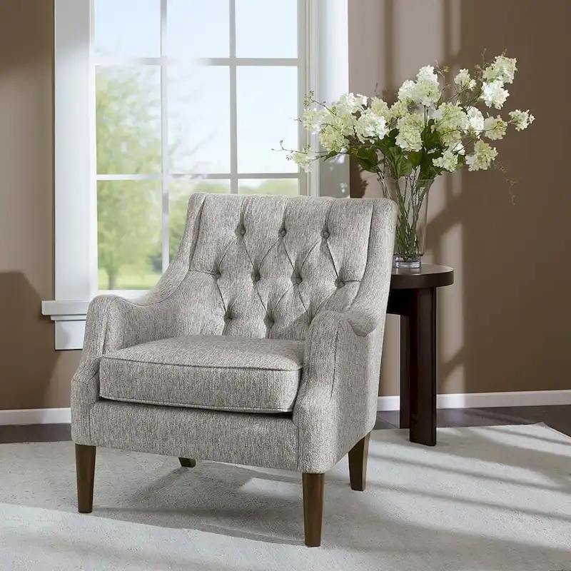 Modern Button Tufted Accent Chair