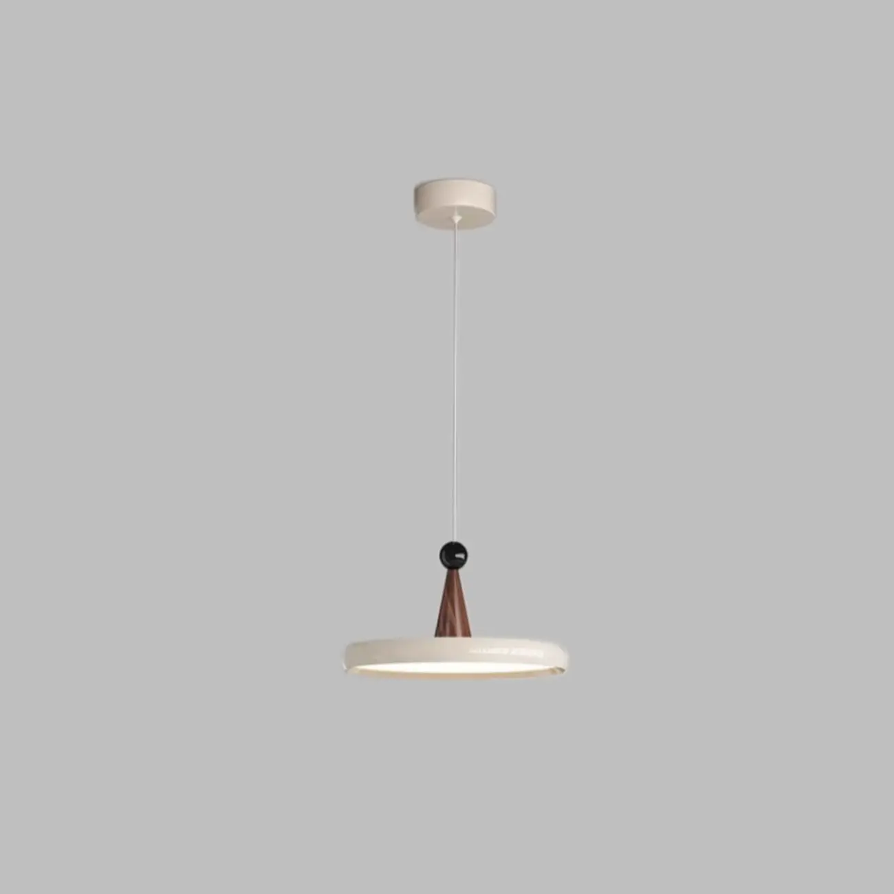 Modern Geometric Cream Acrylic Pendant Light with Multi Dimming