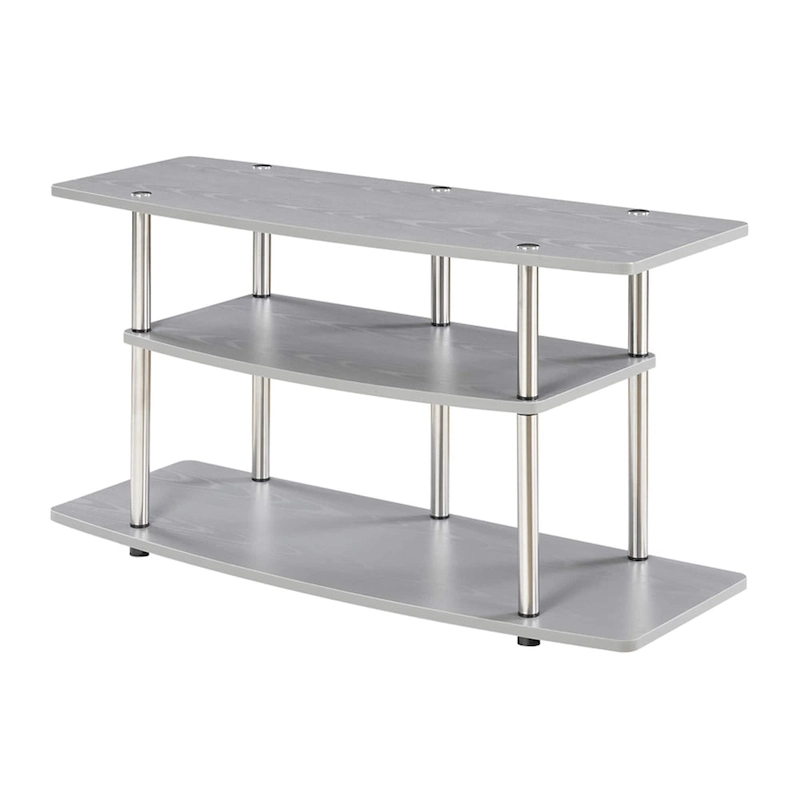 Convenience Concepts Designs2Go No Tools 3 Tier Wide TV Stand