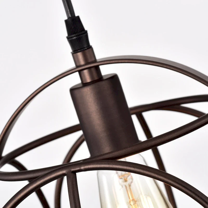 1-light Oil Rubbed Bronze Hanging Pendant