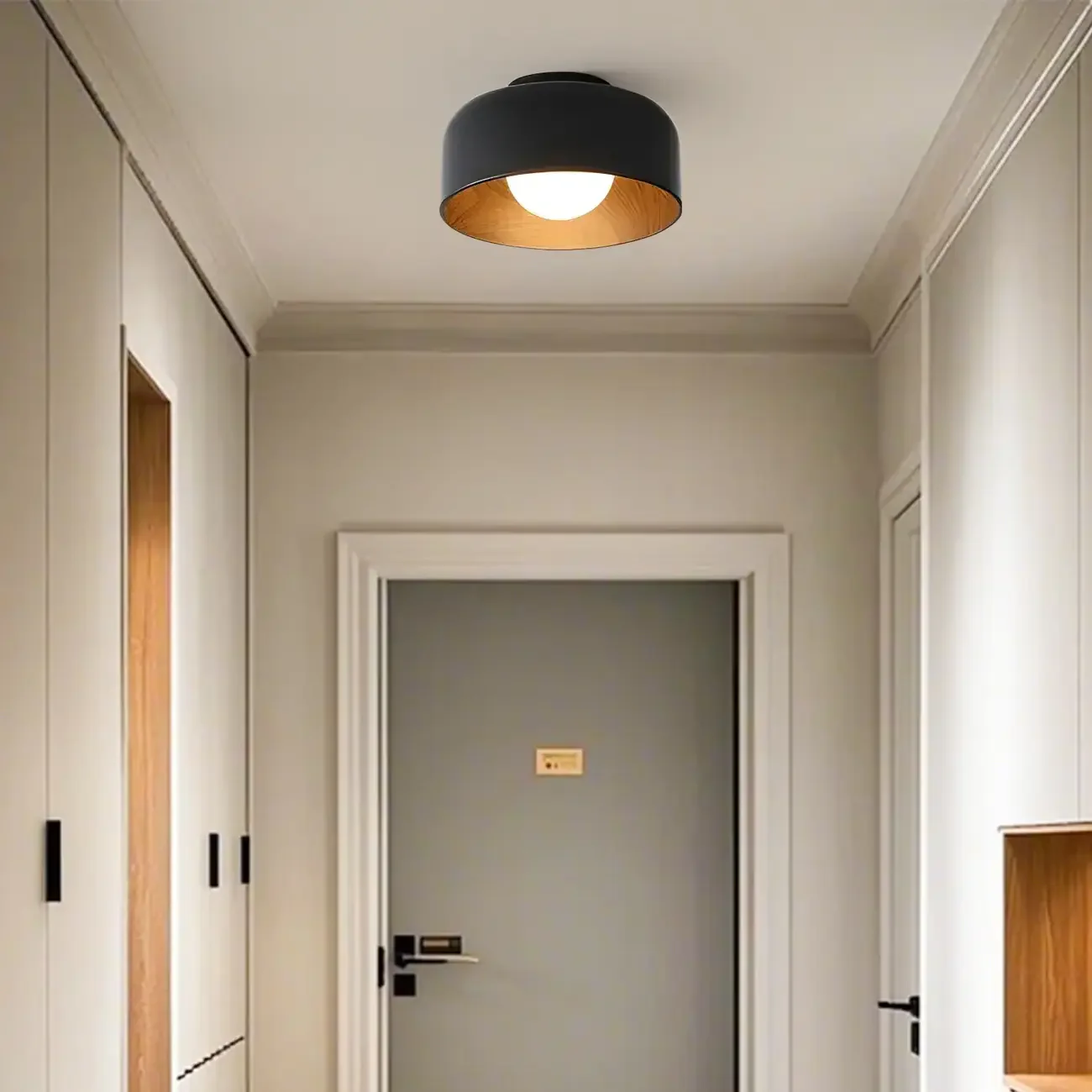 Modern Metal Jar-Shaped Semi Flush Ceiling Light