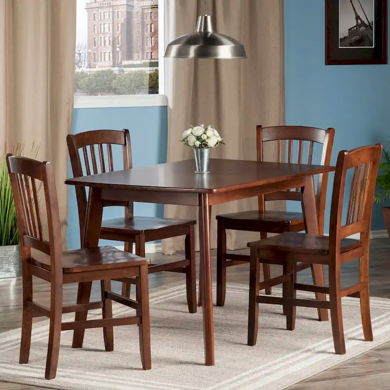 Shaye Dining Table with Slat-back Chairs