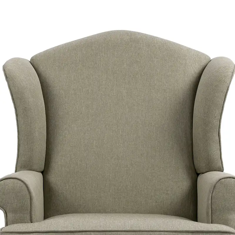 Set of 2 Elegant Living Room Wing Back Arm Chair Upholstered Accent Chair