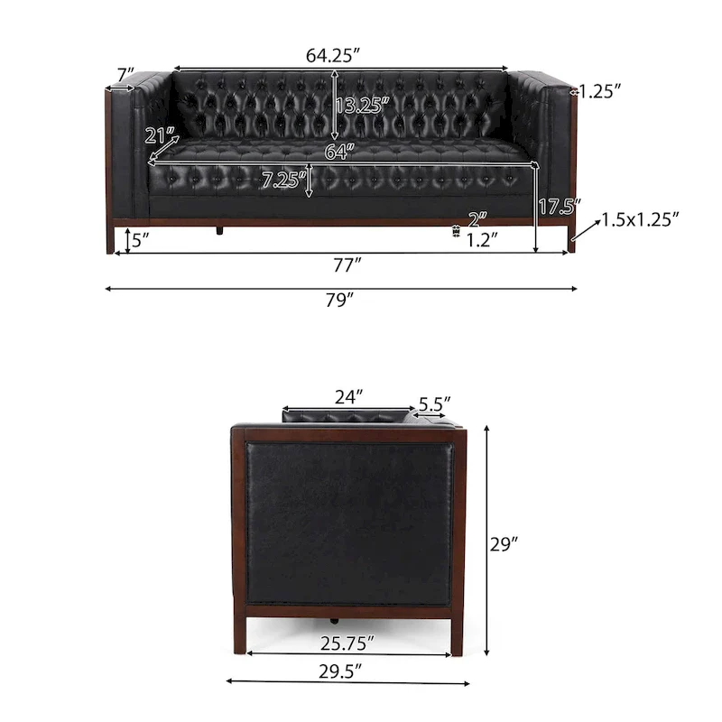 Petteti Upholstered Sofa by Christopher Knight Home