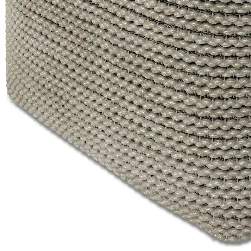 WYNDENHALL Bayhill Boho Square Pouf in Cream Polystyrene Filling