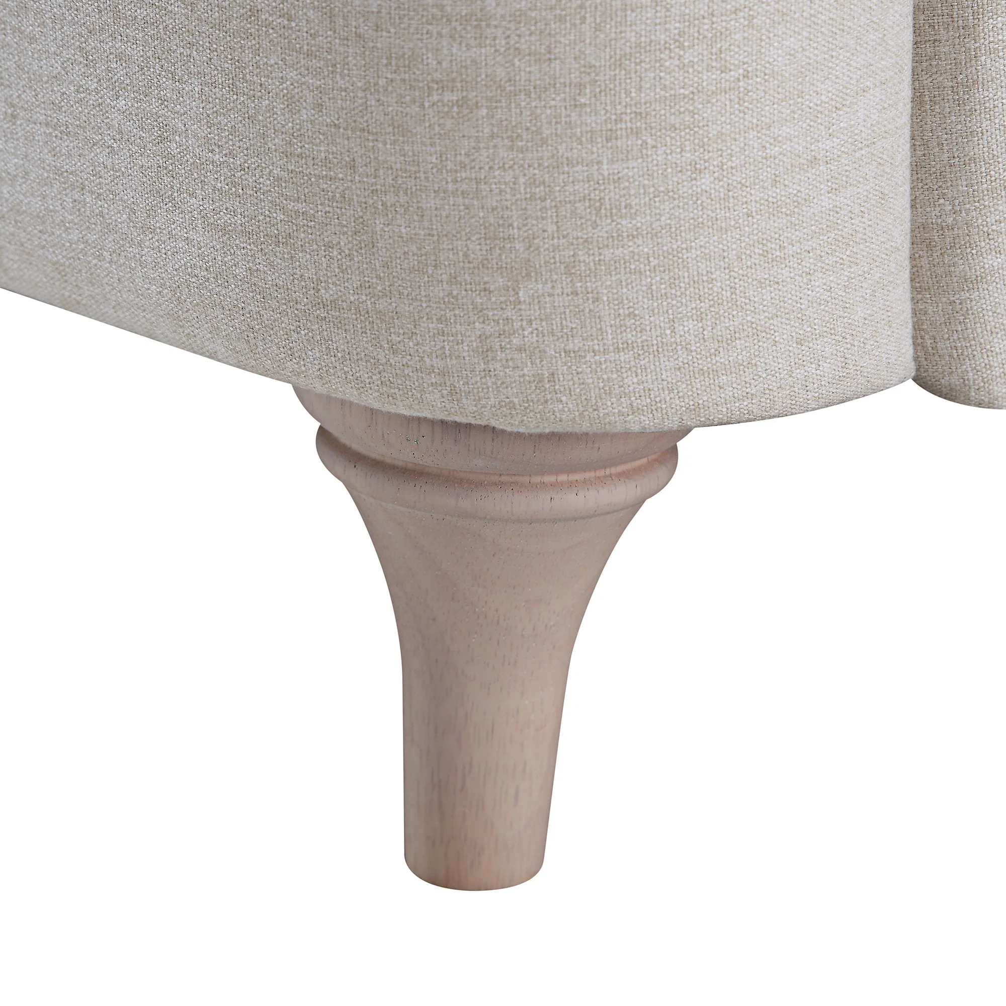 Oatmeal Fabric Sofa, 2-Seater