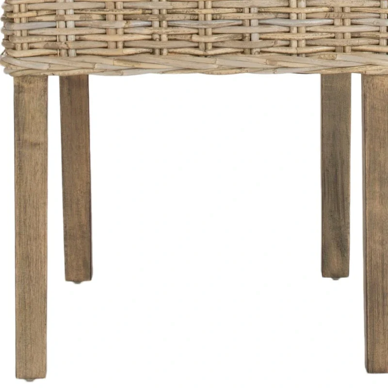 SAFAVIEH Luana Dining Unfinished Natural Wicker Dining Chair (Set of 2) - 19 x 22.5 x 34.5 - 19W x 23D x 35H