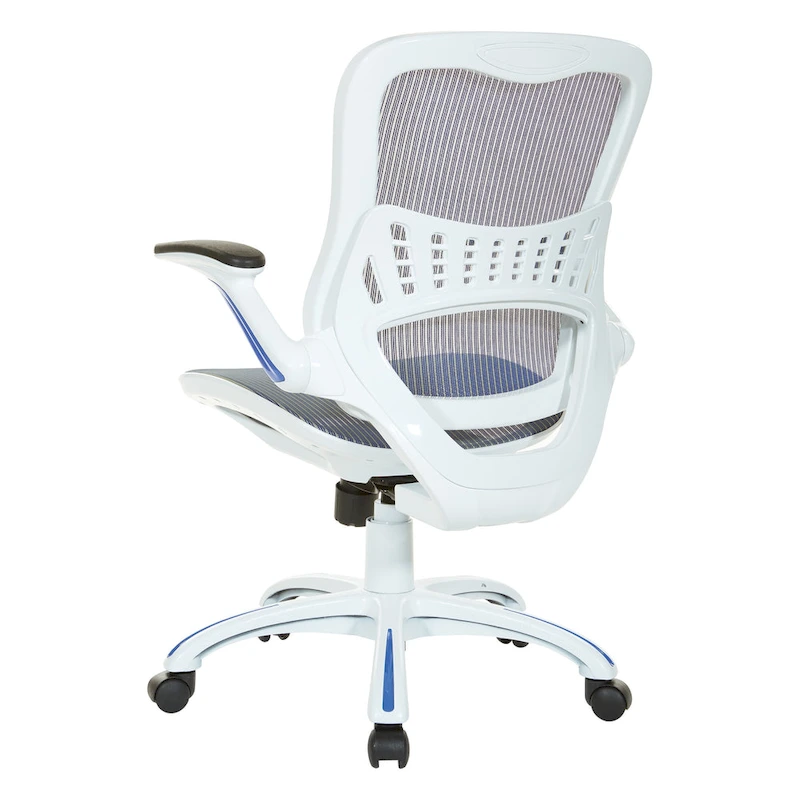 Riley Office Chair with White Mesh Seat and Back