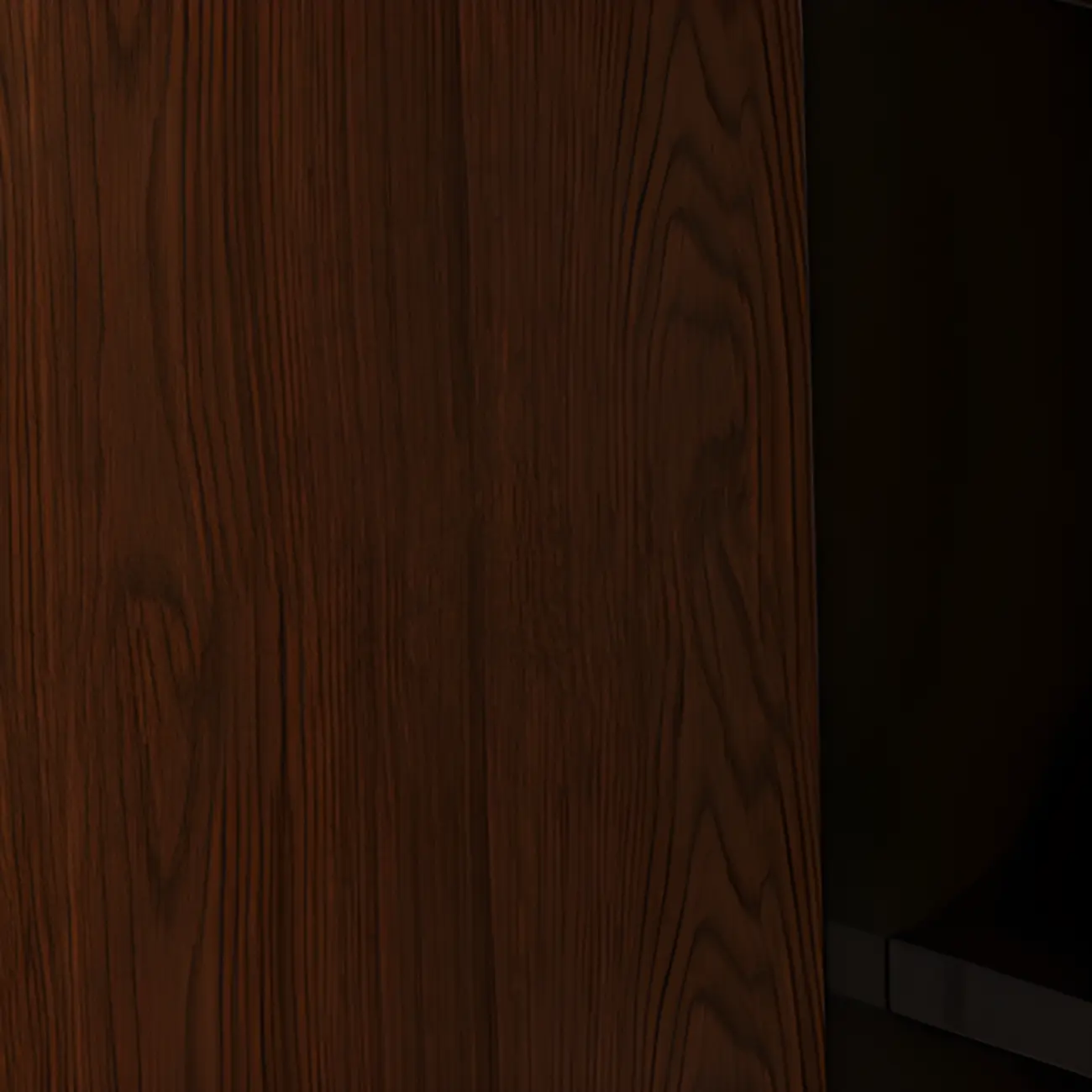 Mid-Century Modern Wooden Vertical Display Bookcase