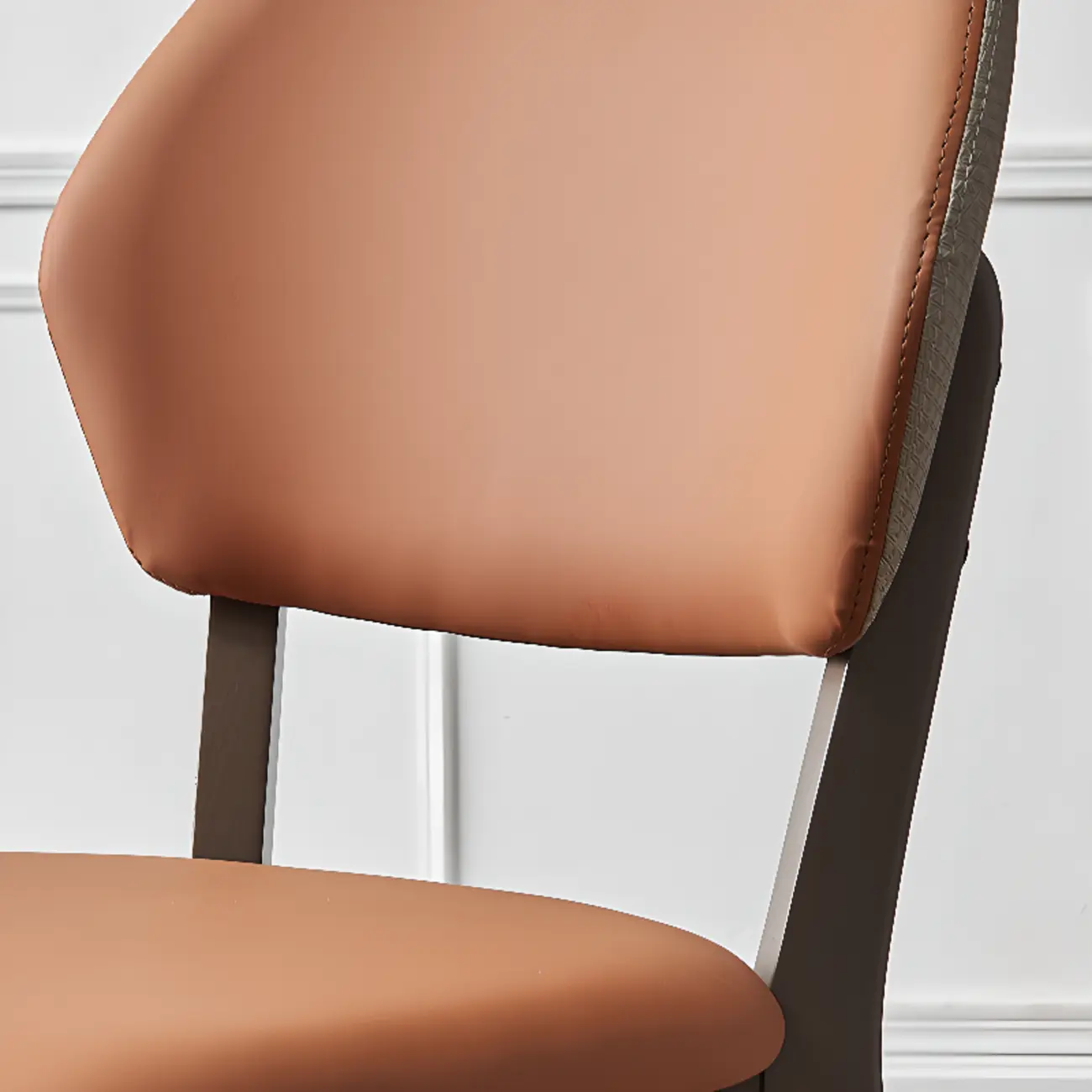 Modern Upholstered Dining Chair with Metal Legs