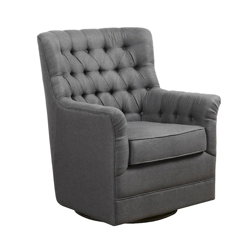 Tufted Swivel Glider Chair - Single Seat