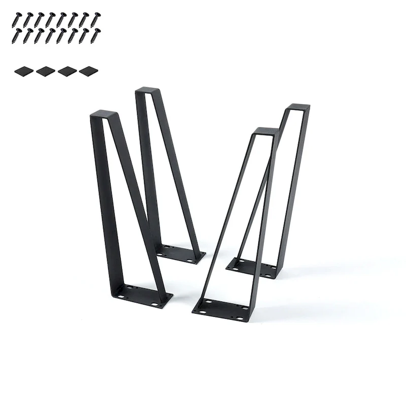 Home Soft Things Trapezoid Shape Table Legs - Set of 4 Pieces