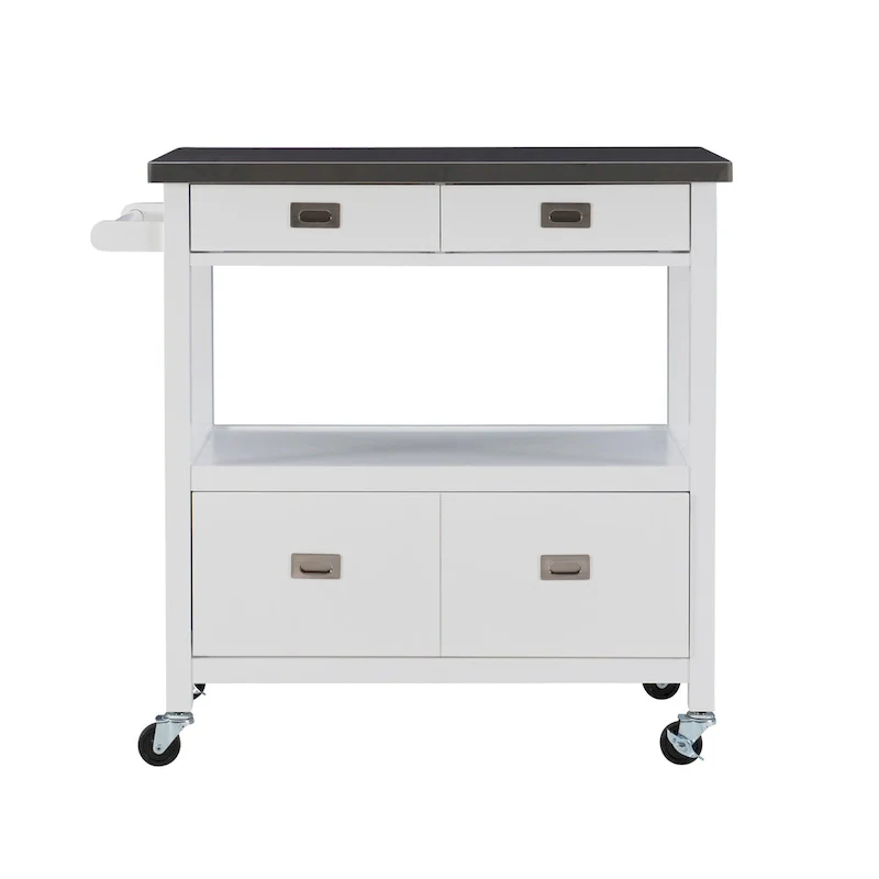 Julianna Stainless Steel Kitchen Cart