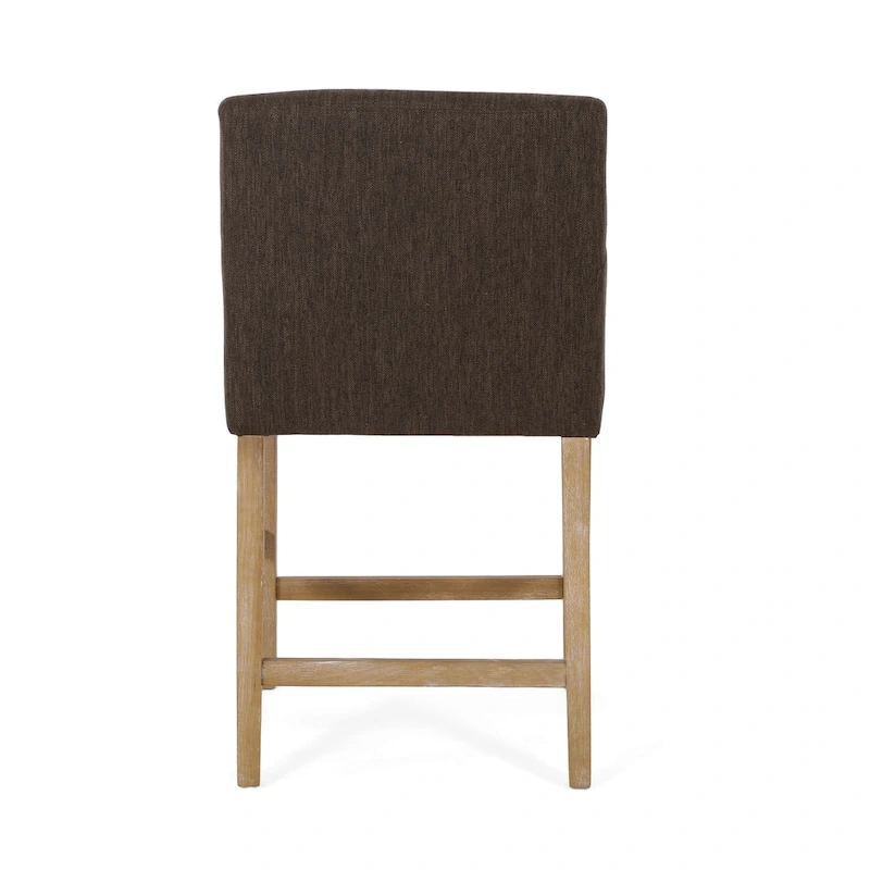 Armga Fabric Upholstered Wood 26 inch Counter Stools (Set of 2) by Christopher Knight Home