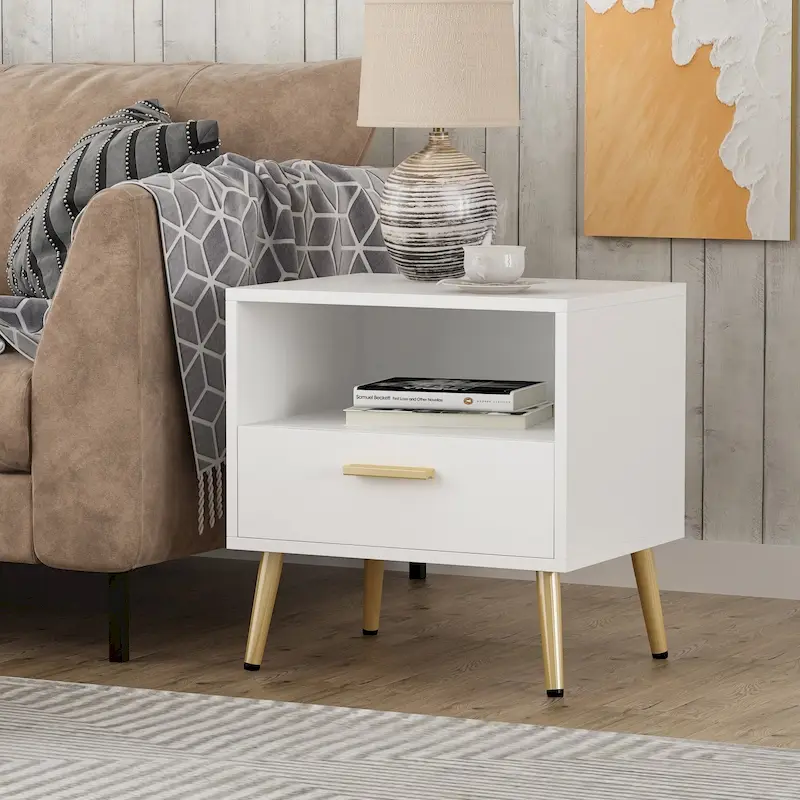 Kerrogee Modern 1-drawer Nightstand