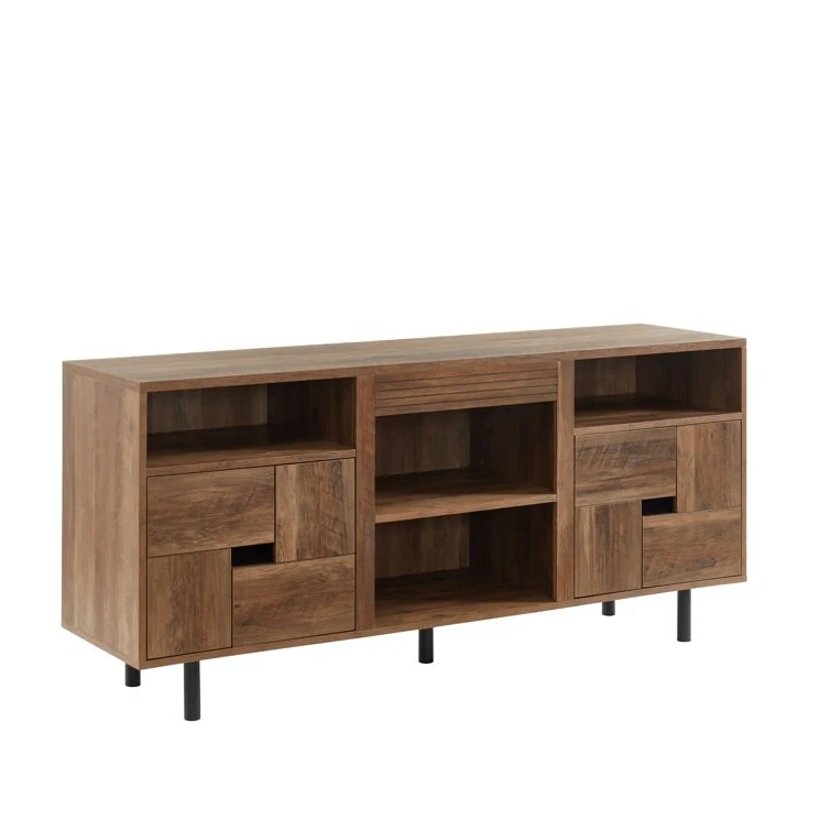 60 Wood Media Console TV Stand Classic Entertainment Center
