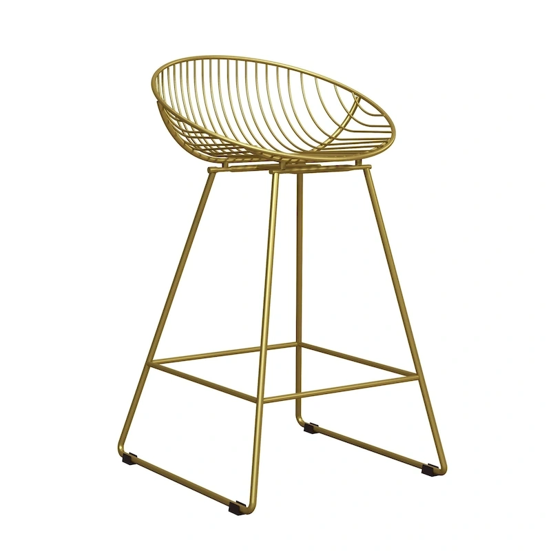 CosmoLiving by Cosmopolitan Ellis 24  Metal Counter Height Bar Stool