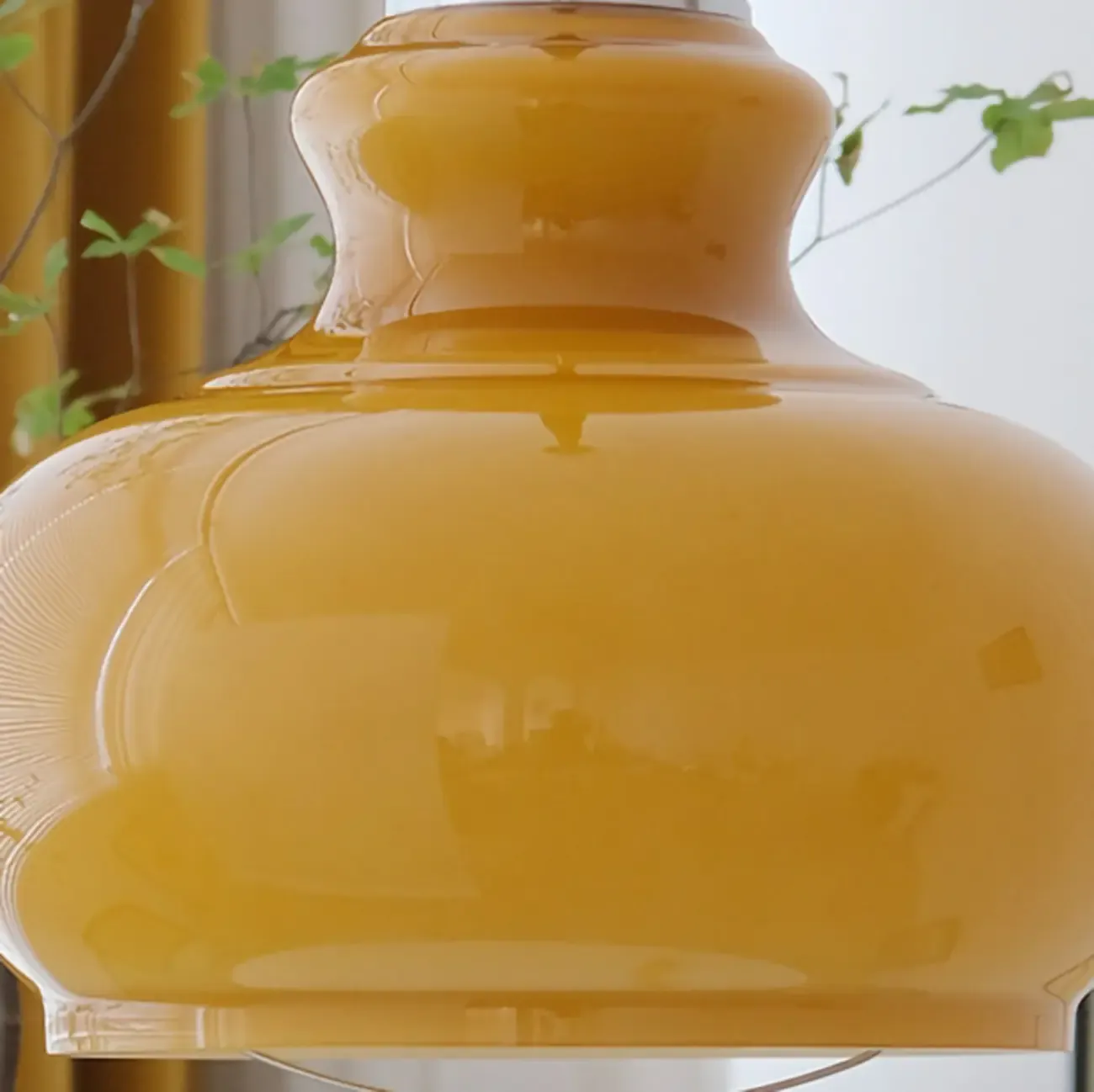 Modern Green Dome Glass Adjustable Pendant Light