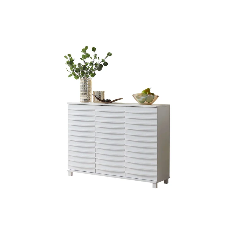 Sideboard Buffet Console Table Cabinet with Storage for Kitchen Dining Room and Living Room, White