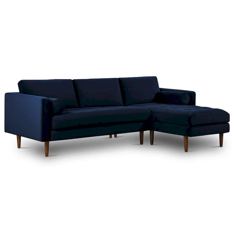 104.5 Fabric right-side sectional sofa
