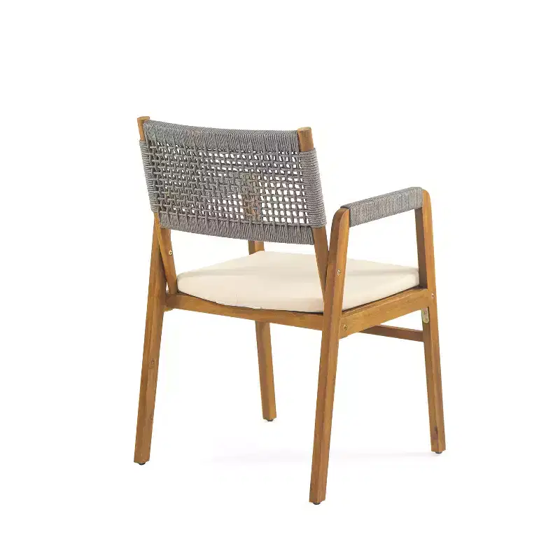 Christopher Knight Home Captef 5 Pieces Rustic Patio Acacia Bistro Set with Cushions