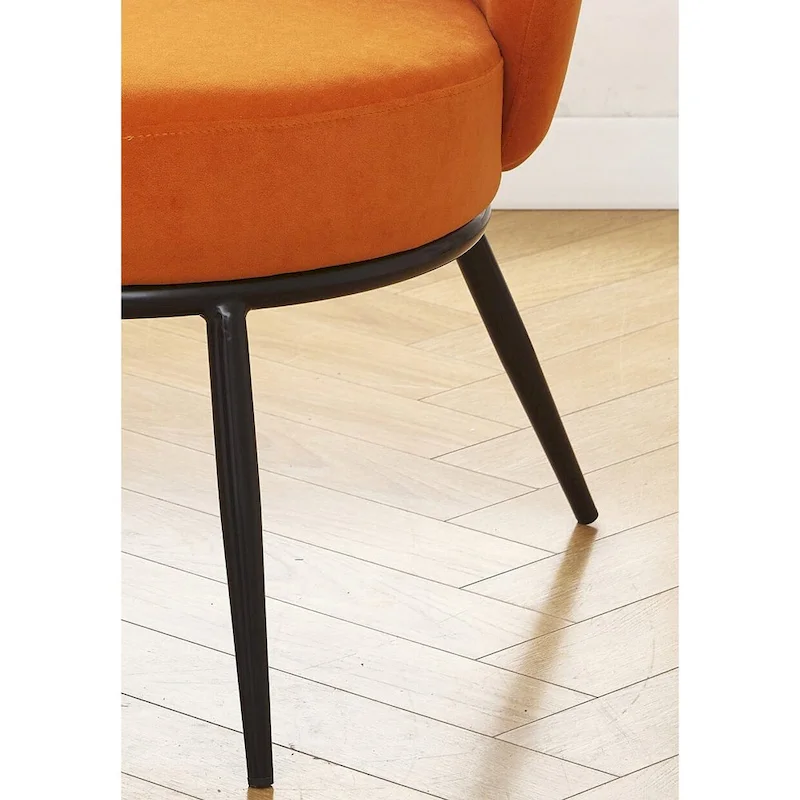 Mid Century Velvet Upholstered Living Room Accent Chair