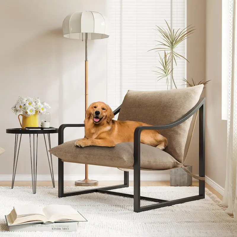 Modern Sling Accent Chair