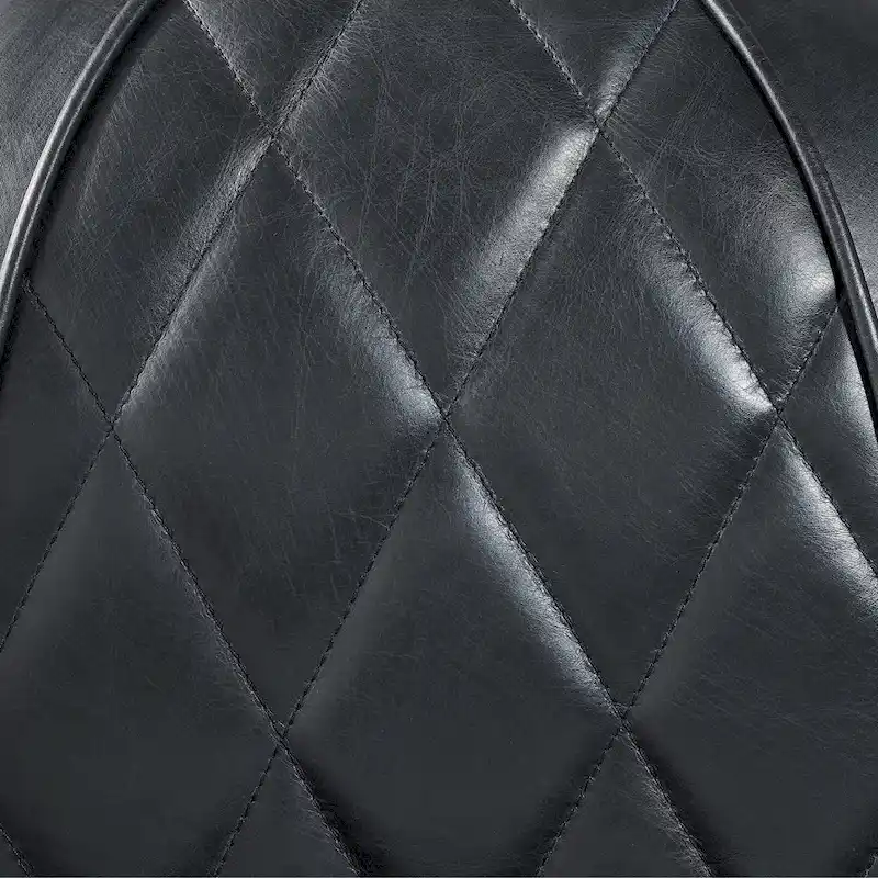 Art Leon IndustrIal Retro Top Grain Leather & Aluminum Accent Chair