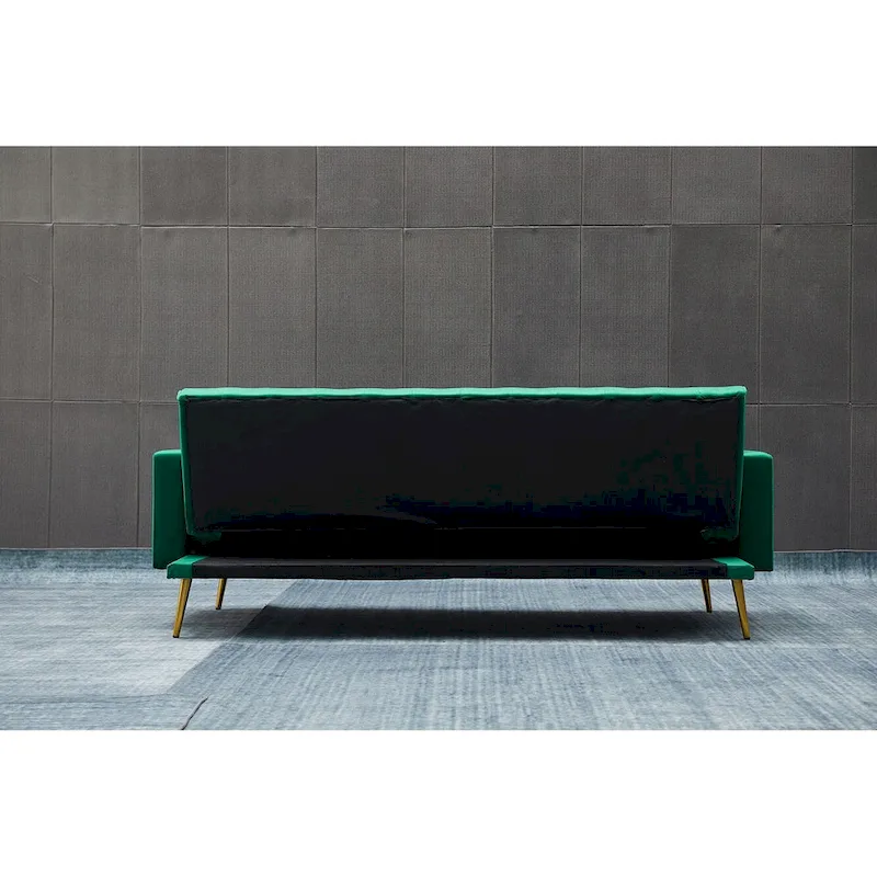 75 Wide Tufted Velvet Convertible Sleeper sofa