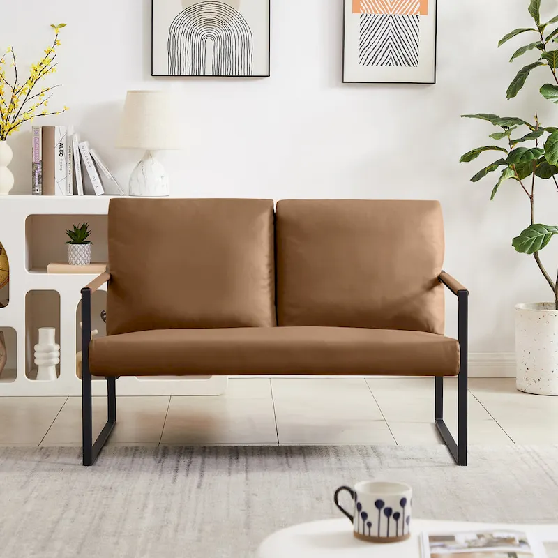 Accent Arm Chair with Extra Thick Padded Backrest and Seat Cushion Sofa Chairs