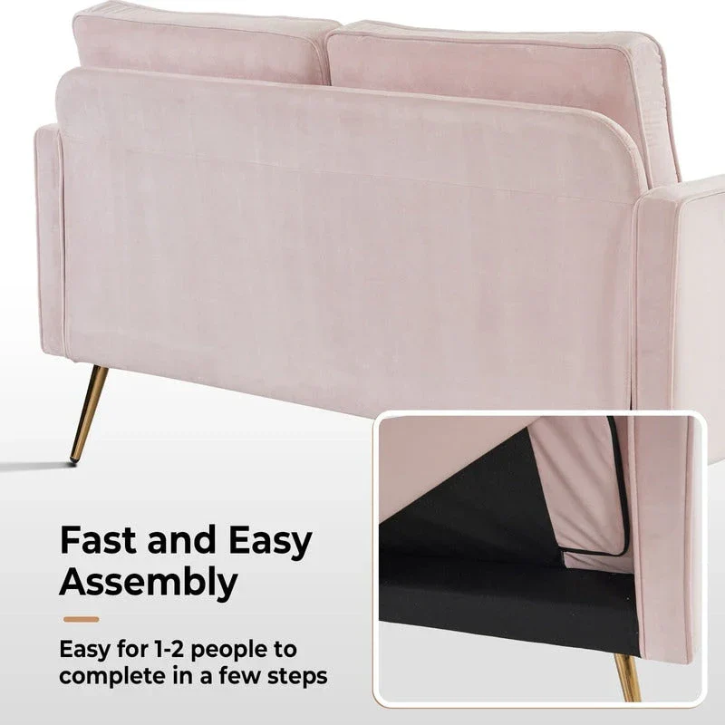 VINGLI 56 Modern Loveseat