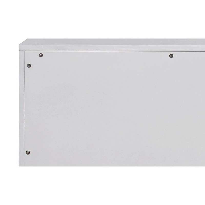 Metallic Silver and Champagne 3-Drawer Console Cabinet