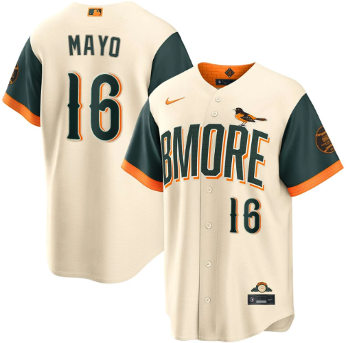 Coby Mayo Baltimore Orioles Cream 2026 City Connect Jersey