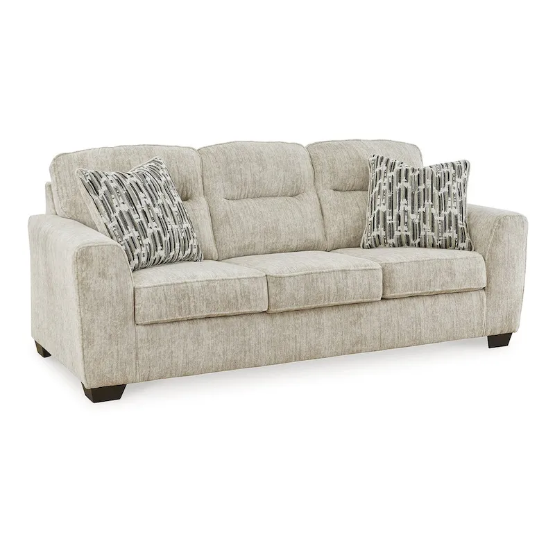 Lonoke Parchment Sofa - 90W x 38D x 40H