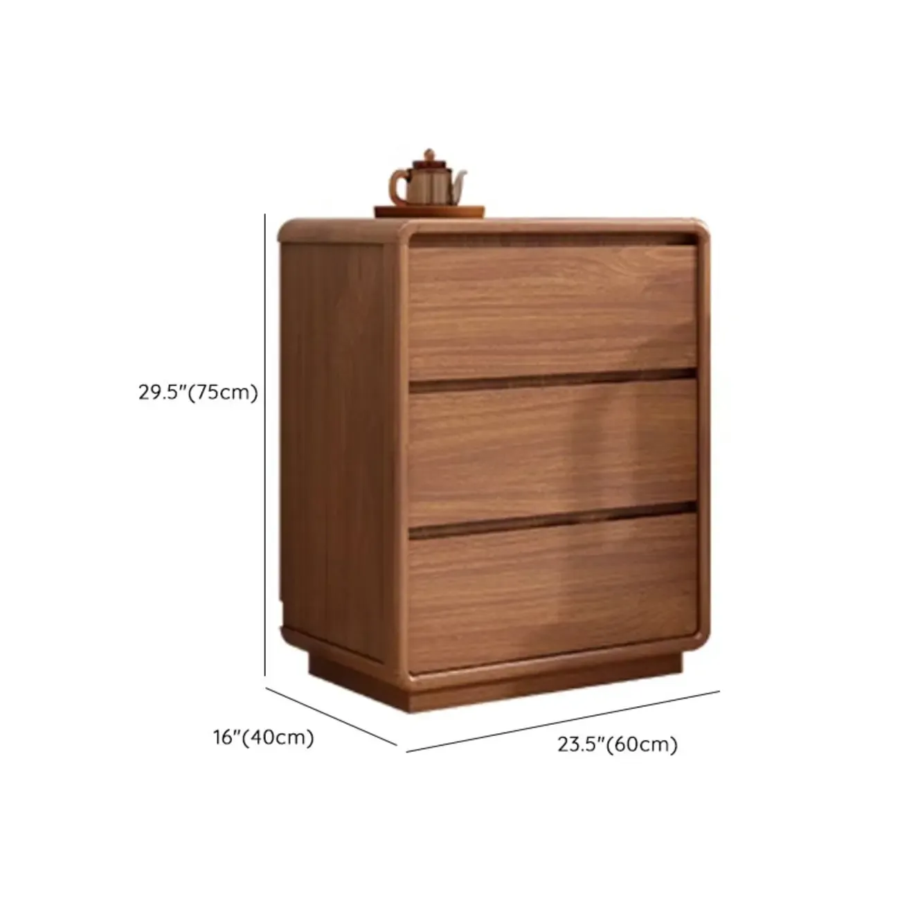 Cube Brown Wooden Console Chest in 8-Drawer