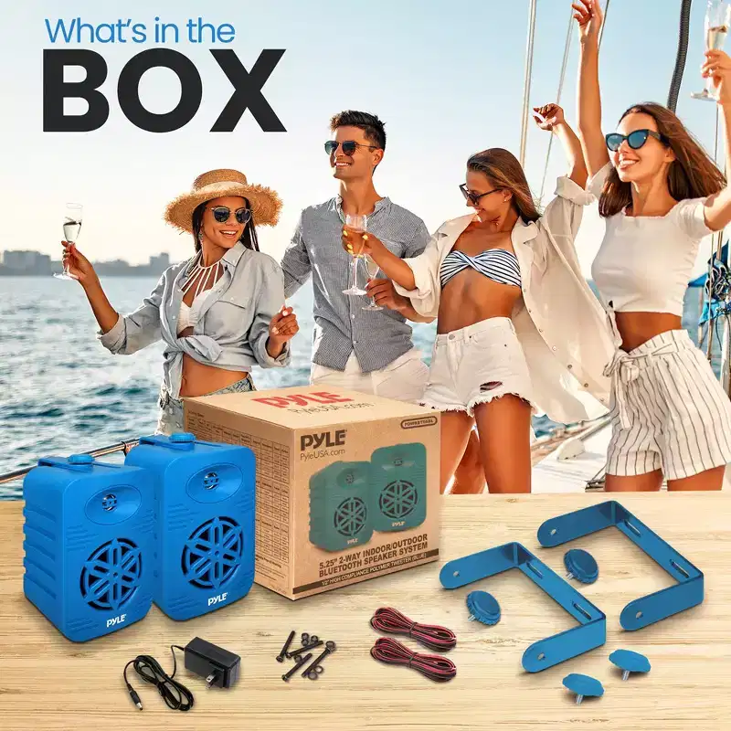 5.25 Wireless Bluetooth Streaming Speaker System for Home with Dual Speakers, Compatible with All Devices