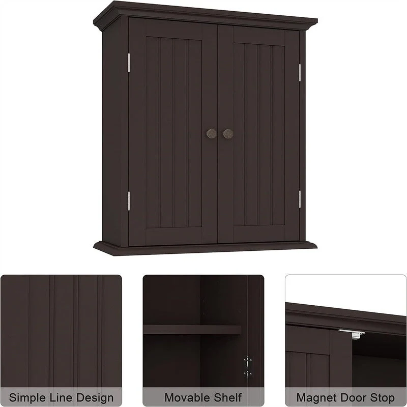 Bathroom Wall Cabinet - 8D x 21.1W x 24H