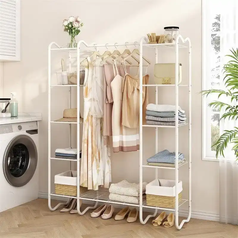 Portable Closet Wardrobe - 15.36D x 49.2W x 62.99H