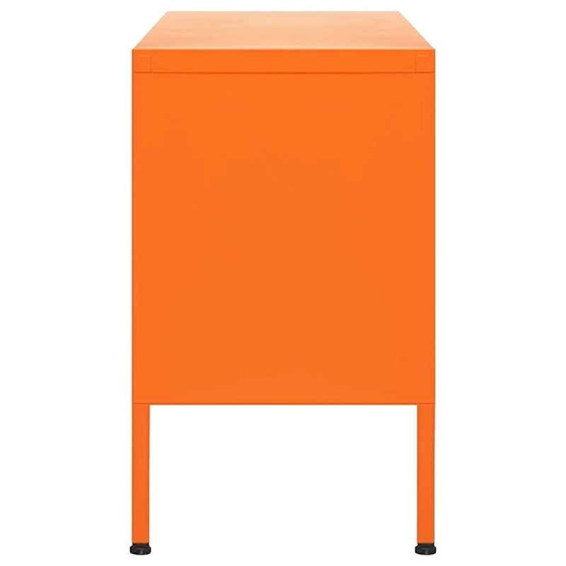 vidaXL TV Stand TV Unit Sideboard Home TV Console Media Unit Cupboard Steel - 41.3 x 13.8 x 19.7